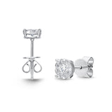 FEBQ106_00 Diamond Bouquets Studs Earrings