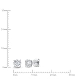 FEBQ106_00 Diamond Bouquets Studs Earrings