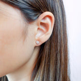 FEBQ107_00 Diamond Bouquets Studs Earrings