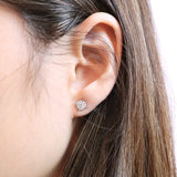 FEBQ108_00 Diamond Bouquets Studs Earrings