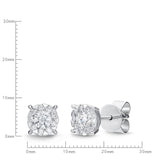 FEBQ109_00 Diamond Bouquets Studs Earrings