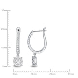 FEBQ111_00 Diamond Bouquets Dangling Earrings