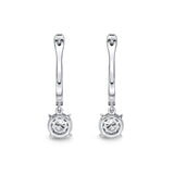 FEBQ111_00 Diamond Bouquets Dangling Earrings