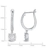 FEBQ114_00 Diamond Bouquets Dangling Earrings