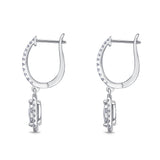 FEBQ117_00 Diamond Bouquets Dangling Earrings