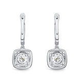 FEBQ117_00 Diamond Bouquets Dangling Earrings