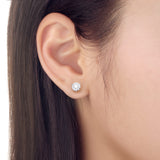 FXBQ122_00 Diamond Bouquets Studs Single Earring