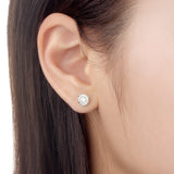 FEBQ123_00 Diamond Bouquets Studs Earrings