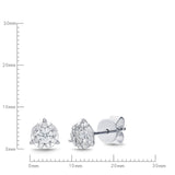 FEBQ124_00 Diamond Bouquets Studs Earrings