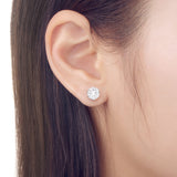 FEBQ124_00 Diamond Bouquets Studs Earrings
