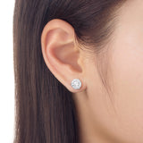 FEBQ125_00 Diamond Bouquets Studs Earrings