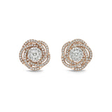 FEBQ127_00 Diamond Bouquets Studs Earrings