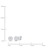 FEBQ128_00 Diamond Bouquets Studs Earrings