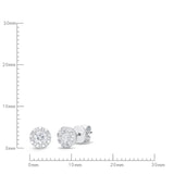 FEBQ129_00 Diamond Bouquets Studs Earrings