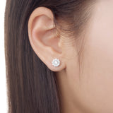FEBQ131_00 Diamond Bouquets Studs Earrings