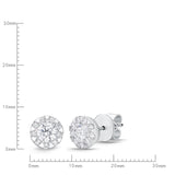 FEBQ132_00 Diamond Bouquets Studs Earrings