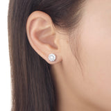 FEBQ132_00 Diamond Bouquets Studs Earrings