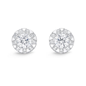FEBQ133_00 Diamond Bouquets Studs Earrings