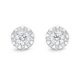 FEBQ133_00 Diamond Bouquets Studs Earrings