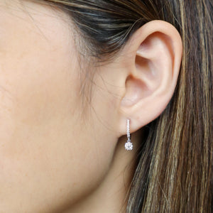 FEBQ137_00 Diamond Bouquets Dangling Earrings