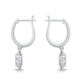 FEBQ138_00 Diamond Bouquets Dangling Earrings