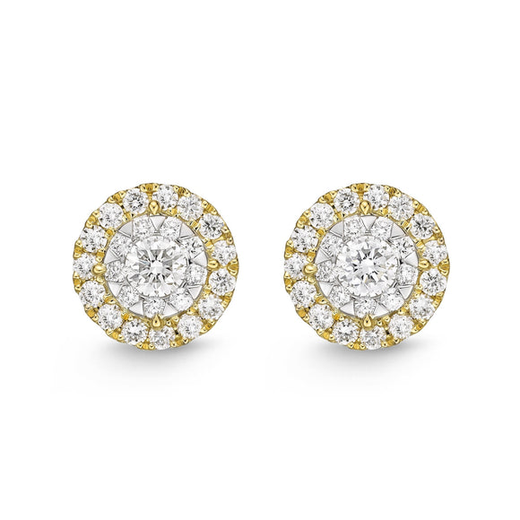 FEBQ139_00 Diamond Bouquets Studs Earrings