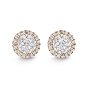 FEBQ140_00 Diamond Bouquets Studs Earrings