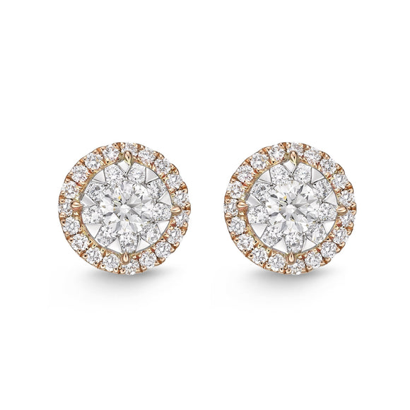 FEBQ140_00 Diamond Bouquets Studs Earrings