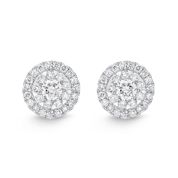 FEBQ141_00 Diamond Bouquets Studs Earrings