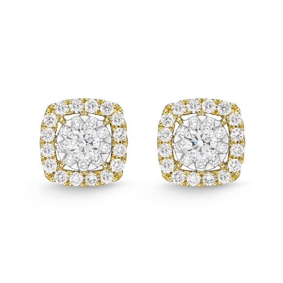 FEBQ155_00 Diamond Bouquets Studs Earrings