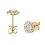 FEBQ155_00 Diamond Bouquets Studs Earrings