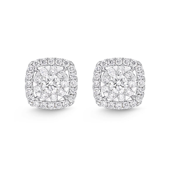 FEBQ158_00 Diamond Bouquets Studs Earrings