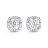 FEBQ158_00 Diamond Bouquets Studs Earrings