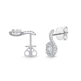 FEBQ161_00 Diamond Bouquets Studs Earrings