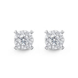 FEBQ164_00 Diamond Bouquets Studs Earrings