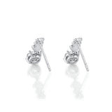 FEBQ165_00 Diamond Bouquets Dangling Earrings
