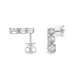 FEBQ167_00 Diamond Bouquets Dangling Earrings