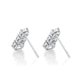 FEBQ167_00 Diamond Bouquets Dangling Earrings