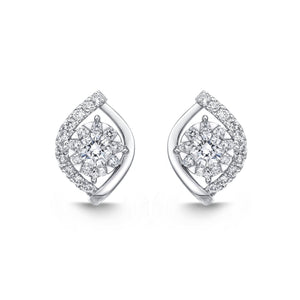 FEBQ168_00 Diamond Bouquets Studs Earrings