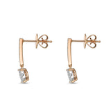 FEBQ204_00 Diamond Bouquets Dangling Earrings