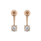FEBQ204_00 Diamond Bouquets Dangling Earrings