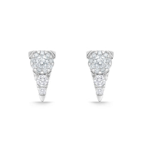 FEBQ208_00 Diamond Bouquets Studs Earrings