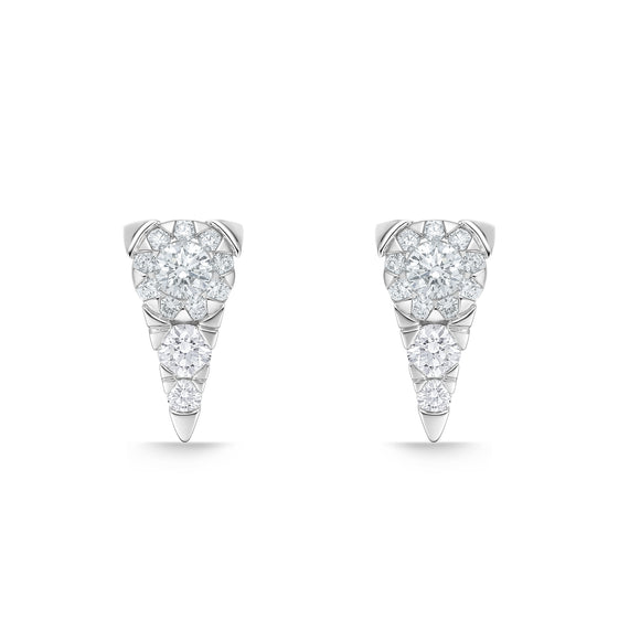 FEBQ208_00 Diamond Bouquets Studs Earrings