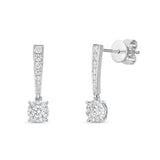 FEBQ211_00 Diamond Bouquets Dangling Earrings