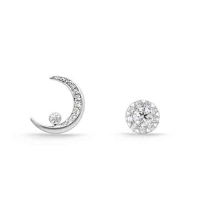 FEBQ302_00 Diamond Bouquets Studs Earrings