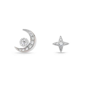 FEBQ305_00 Diamond Bouquets Studs Earrings