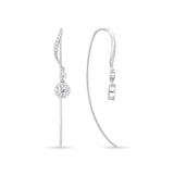 FEBQ308_00 Diamond Bouquets Illusion-setting Earrings