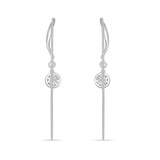 FEBQ308_00 Diamond Bouquets Illusion-setting Earrings