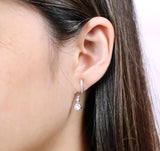 FEBQ308_00 Diamond Bouquets Illusion-setting Earrings