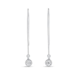 FEBQ312_00 Diamond Bouquets Illusion-setting Earrings